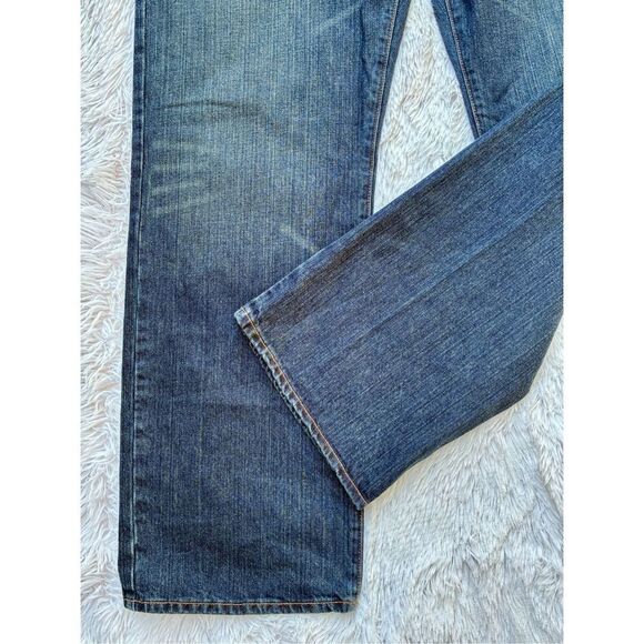 Cremieux Premium Denim SZ 35/32 Relaxed Fit Dark Denim Blue Jeans - Picture 4 of 11